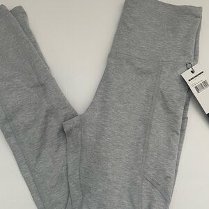 Zobha Light Gray Leggings Comfortable Athletic Bottoms
